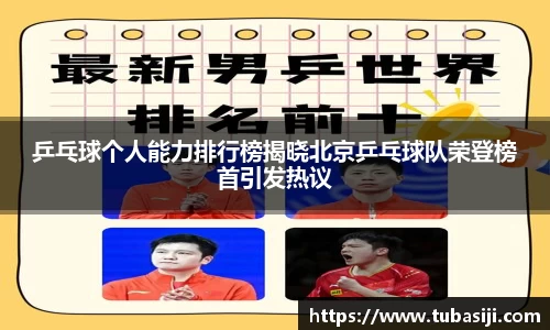 乒乓球个人能力排行榜揭晓北京乒乓球队荣登榜首引发热议